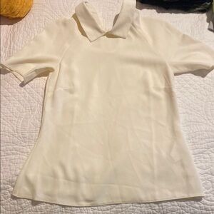 Closet Cream Fitted Polo Button Down Shirt